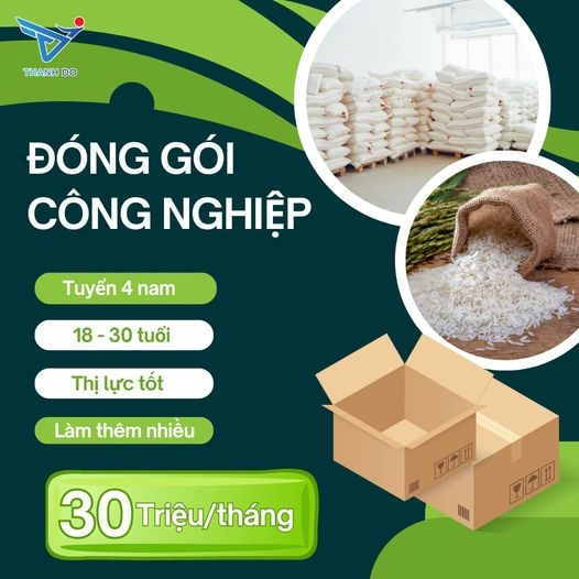 TUYÊN DỤNG 4F NAM ĐƠN HÀNG ĐÓNG GÓI CÔNG NGHIỆP